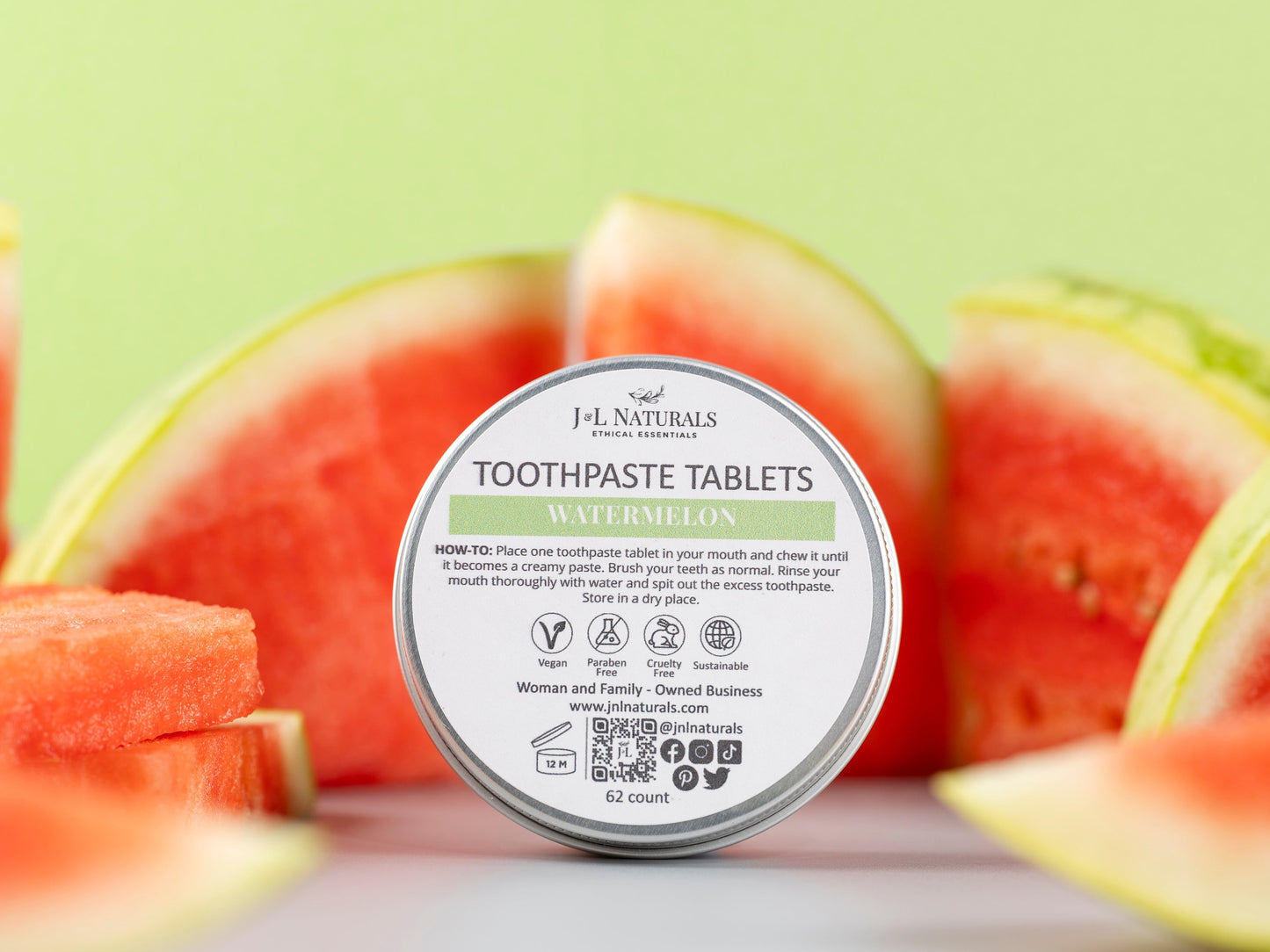 Elemental Cleanse – Natural Toothpaste Tablets | 4 Flavor Variants for Freshness | J & L Naturals