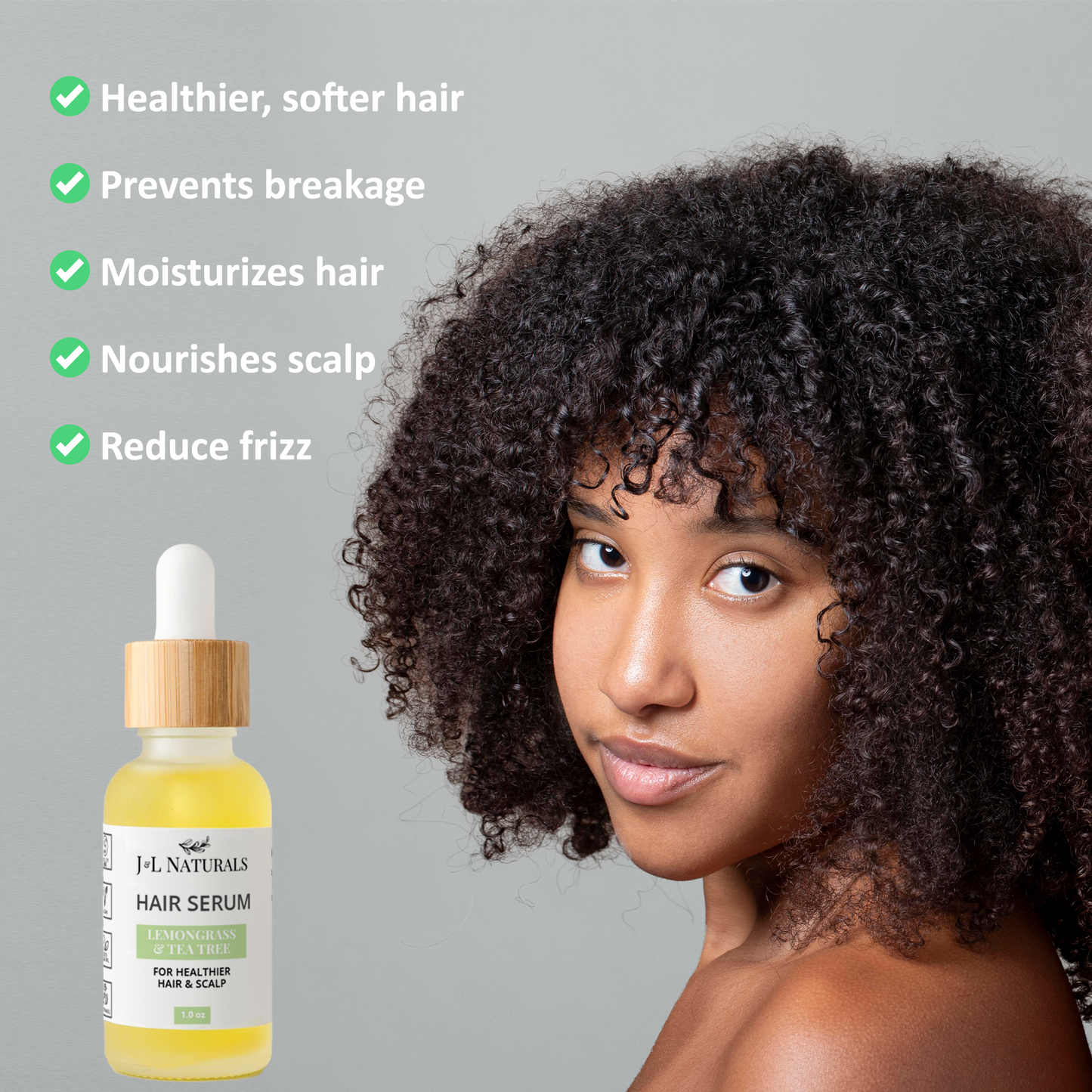 Alchemy for Your Hair – Natural Hair Growth Serum Bundle (5-Pack) | J & L Naturals