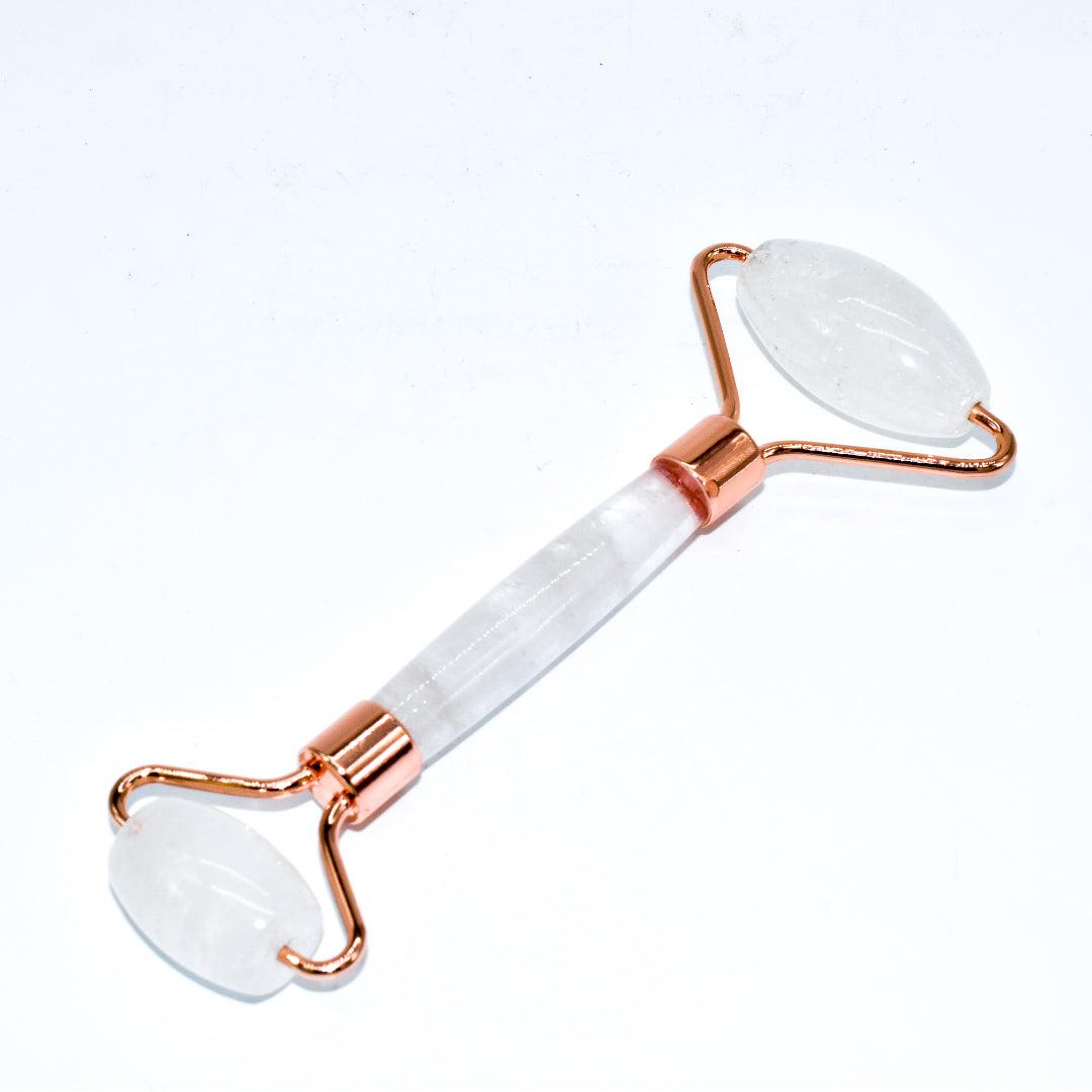 Copper & Crystal Face Roller – Natural Gemstone Massager for Detox, Glow & Energy Balance