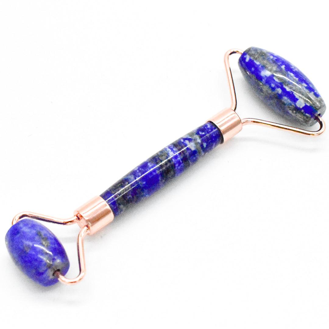 Copper & Crystal Face Roller – Natural Gemstone Massager for Detox, Glow & Energy Balance
