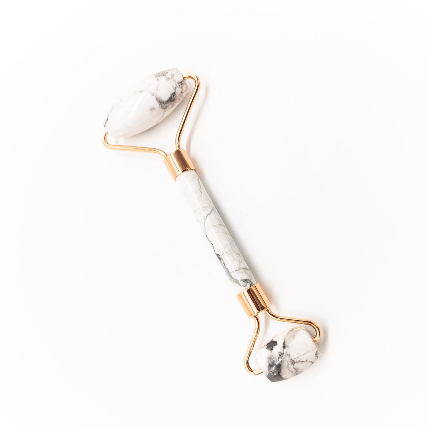 Copper & Crystal Face Roller – Natural Gemstone Massager for Detox, Glow & Energy Balance