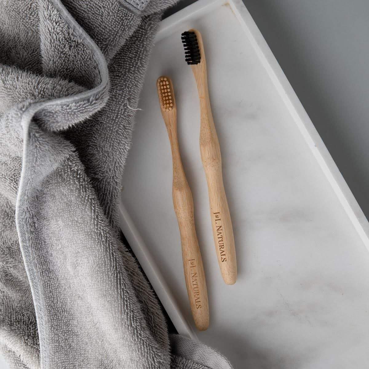 Elemental Cleanse Duo – Sustainable Bamboo Toothbrush Set (2-Pack) | J & L Naturals