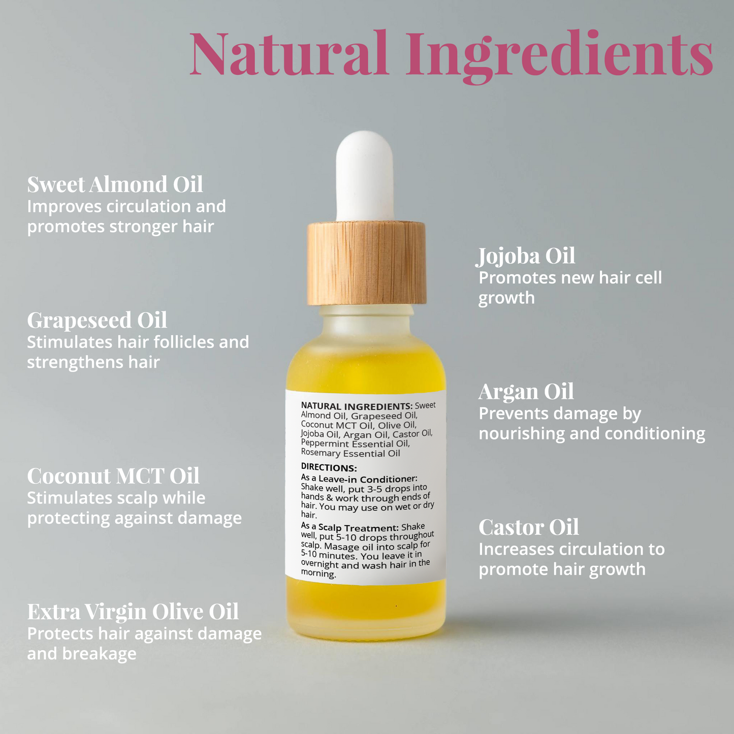 Alchemy for Your Hair – Natural Hair Growth Serum Bundle (5-Pack) | J & L Naturals