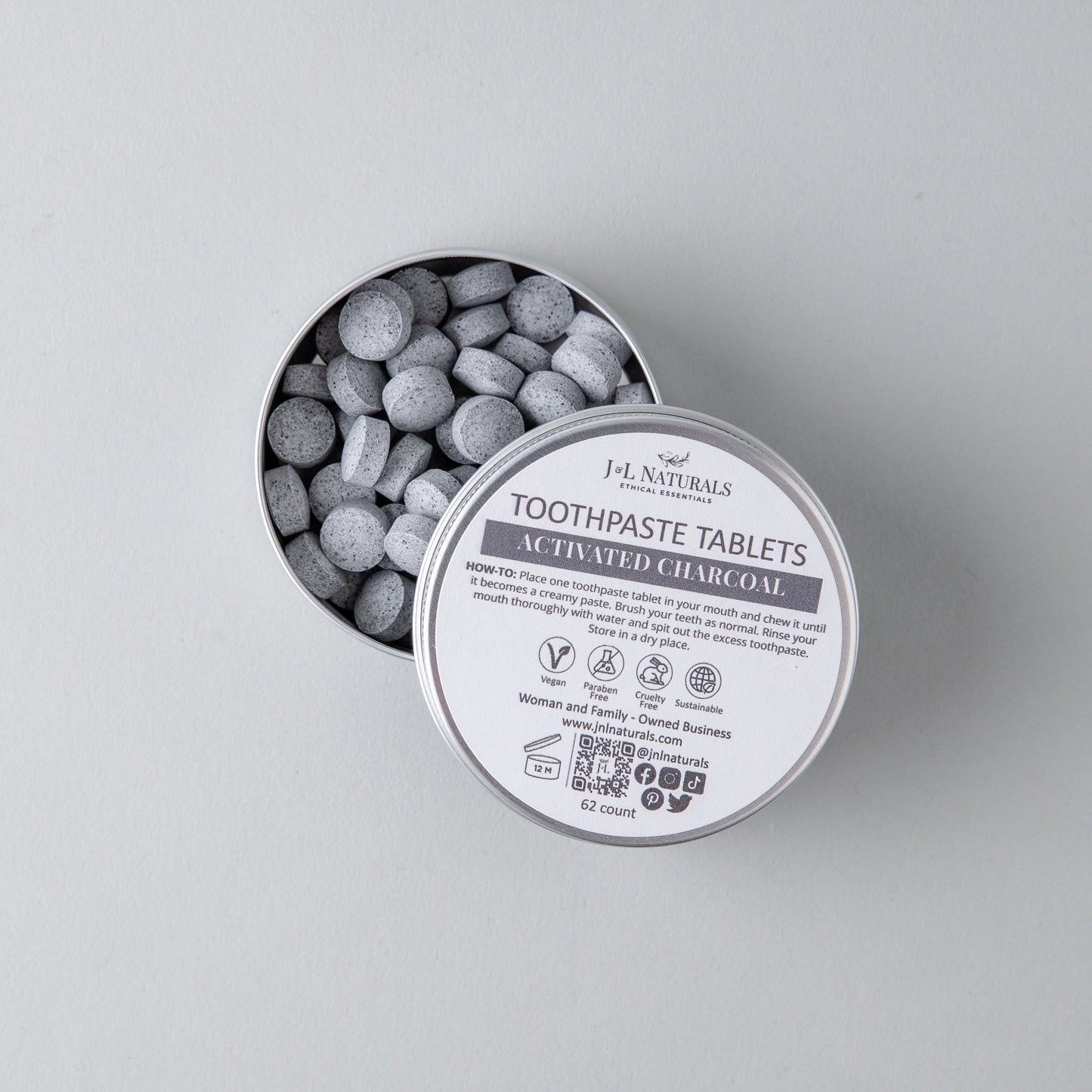 Elemental Cleanse – Natural Toothpaste Tablets | 4 Flavor Variants for Freshness | J & L Naturals