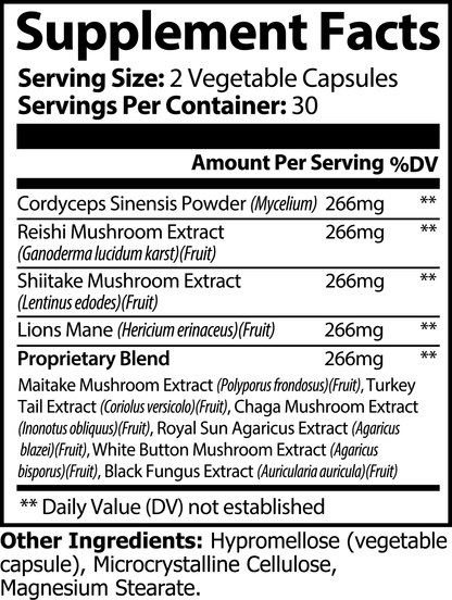 Mystic Mycelium | Blend of Ten Powerful Mushrooms