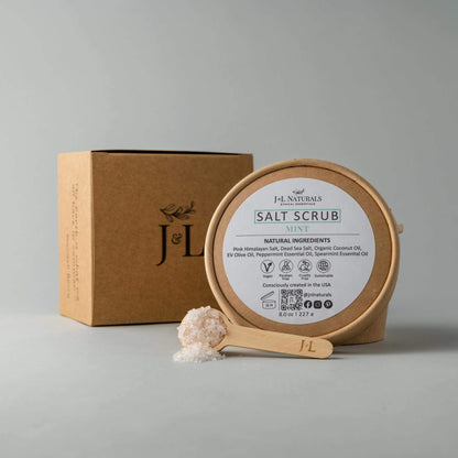 Pink Himalayan & Dead Sea Salt Scrub with Coconut Oil