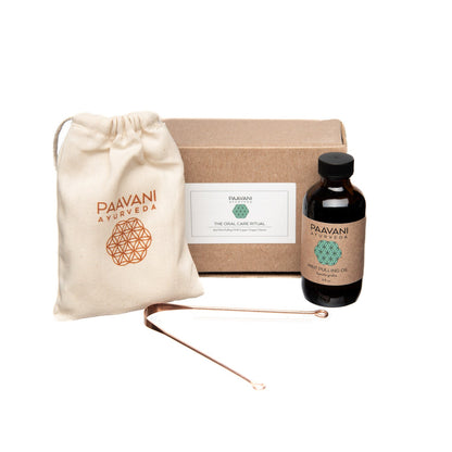 Mint Oral Care Ritual – Ayurvedic Oil Pulling & Tongue Cleaning Kit