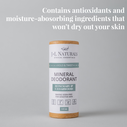 Mineral Harmony – Baking Soda-Free Deodorant for All-Day Comfort | J and L Naturals
