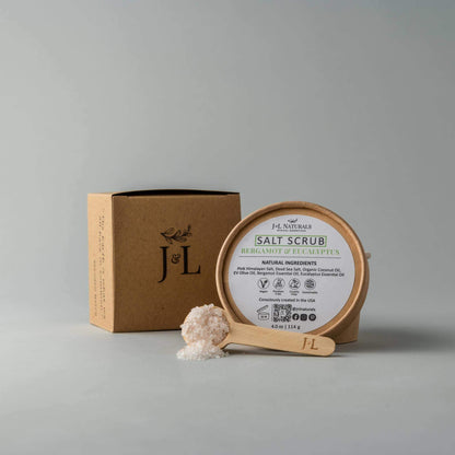 Pink Himalayan & Dead Sea Salt Scrub with Coconut Oil