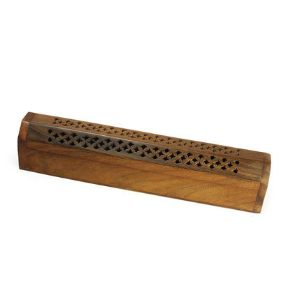 Incense Burner – Storage Wooden Box | Cutwork Cover