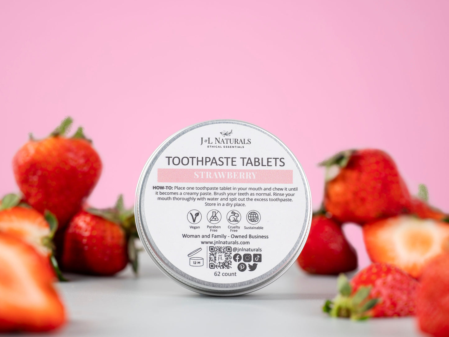 Elemental Cleanse – Natural Toothpaste Tablets | 4 Flavor Variants for Freshness | J & L Naturals
