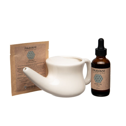 The Nasal Care Ritual – Ayurvedic Neti & Nasya Kit