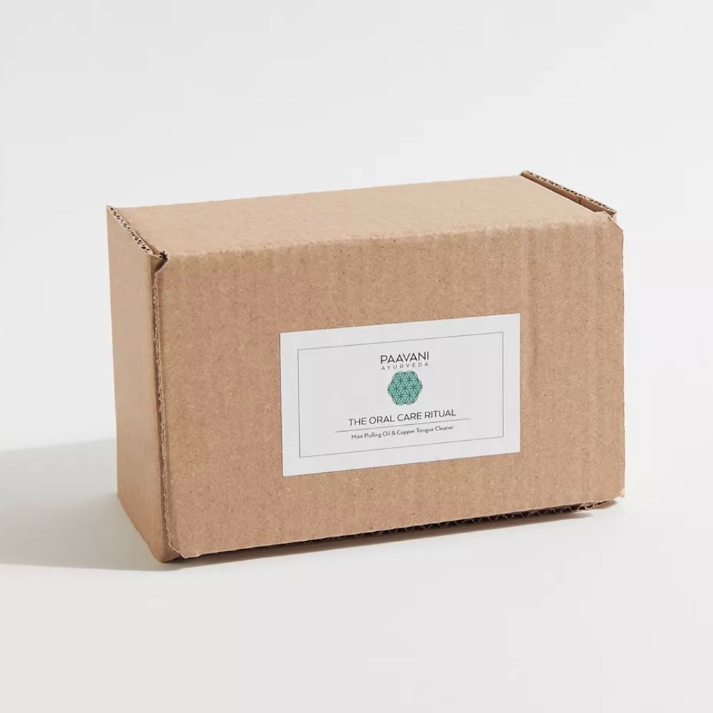 Mint Oral Care Ritual – Ayurvedic Oil Pulling & Tongue Cleaning Kit