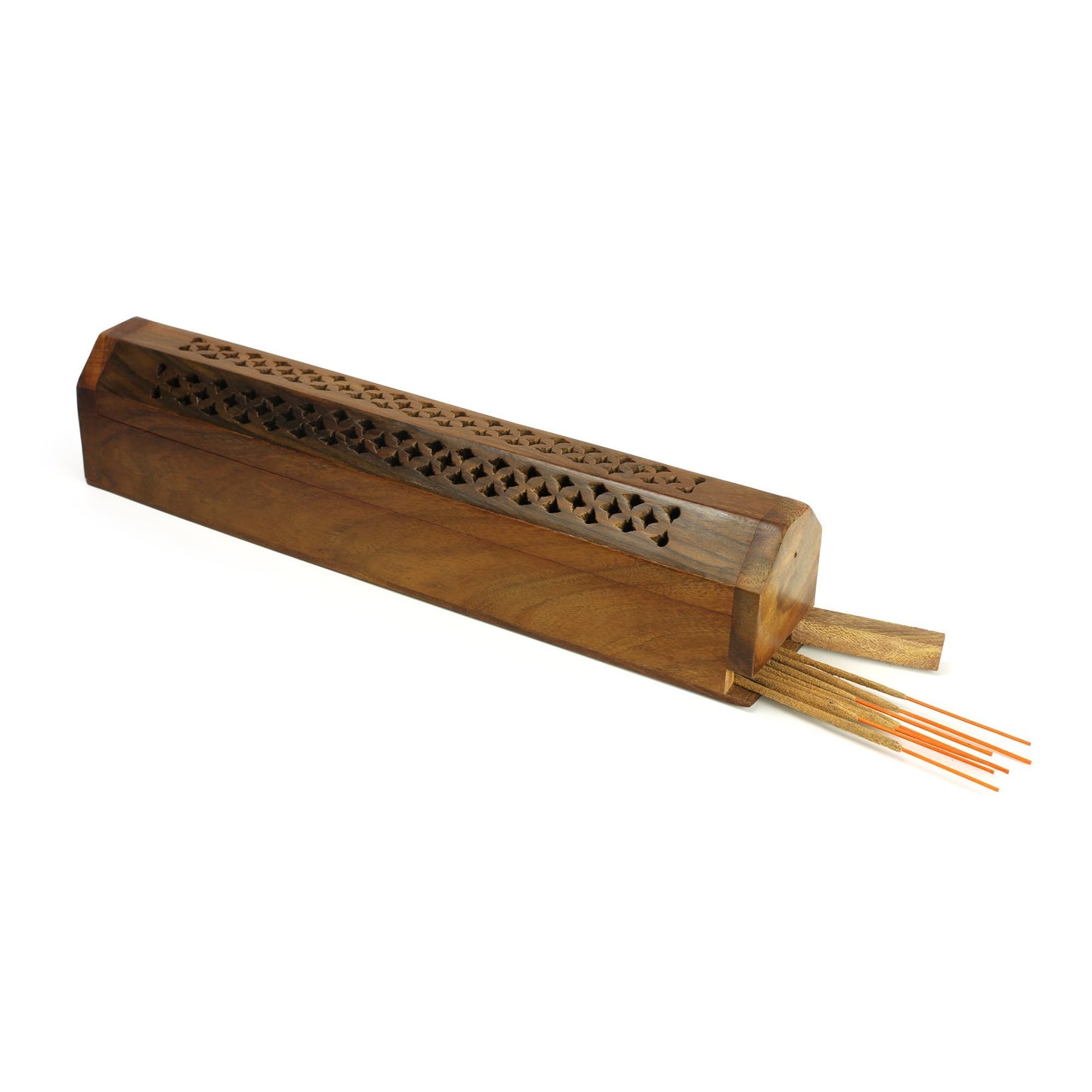 Incense Burner – Storage Wooden Box | Cutwork Cover