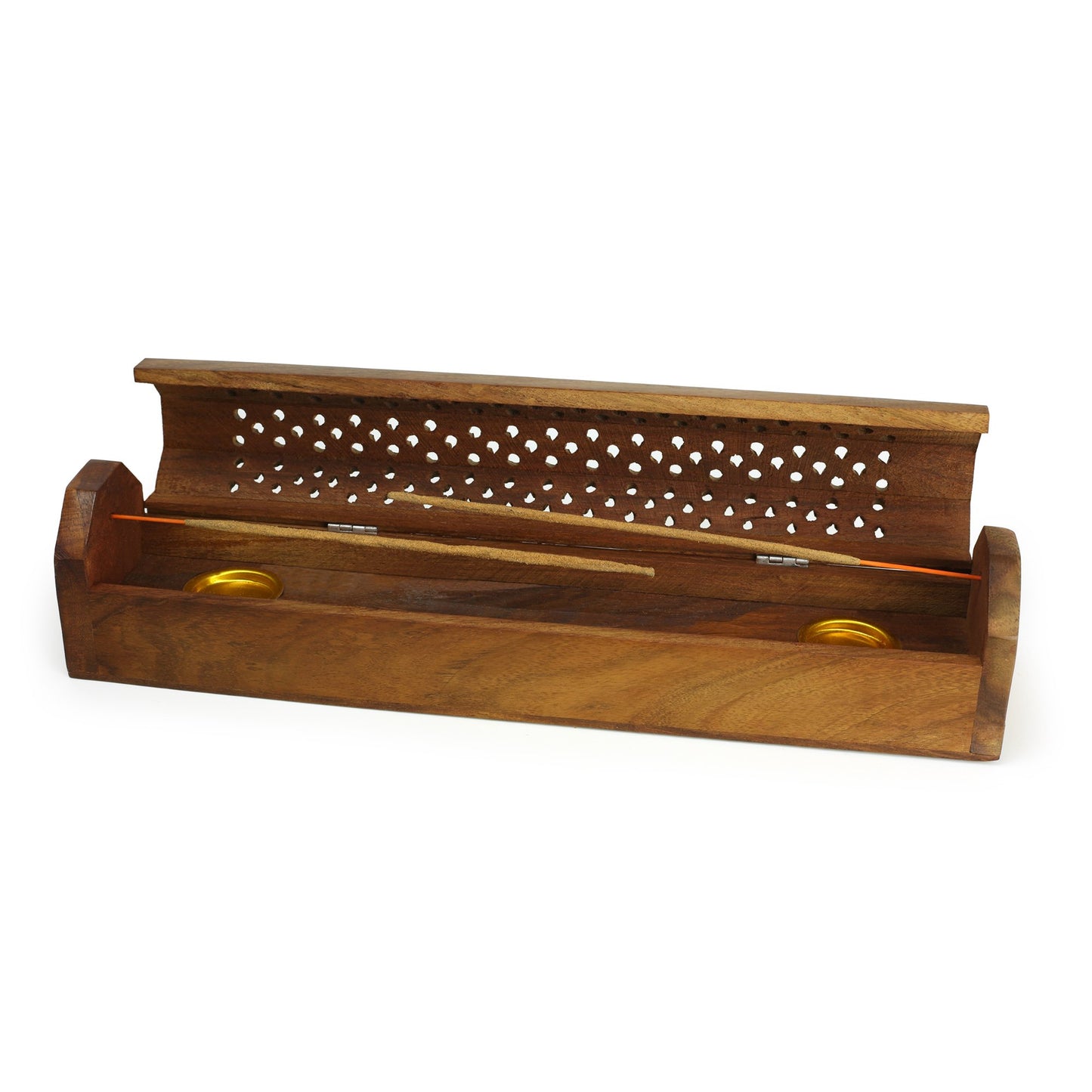 Incense Burner – Storage Wooden Box | Cutwork Cover