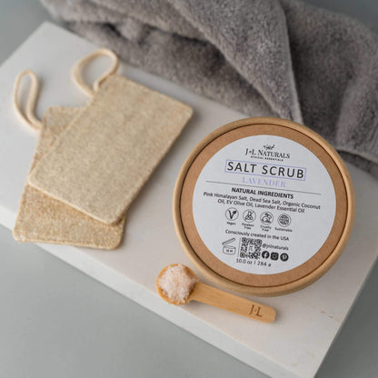 Pink Himalayan & Dead Sea Salt Scrub with Coconut Oil