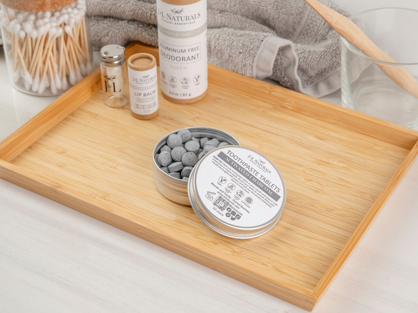 Elemental Cleanse – Natural Toothpaste Tablets | 4 Flavor Variants for Freshness | J & L Naturals