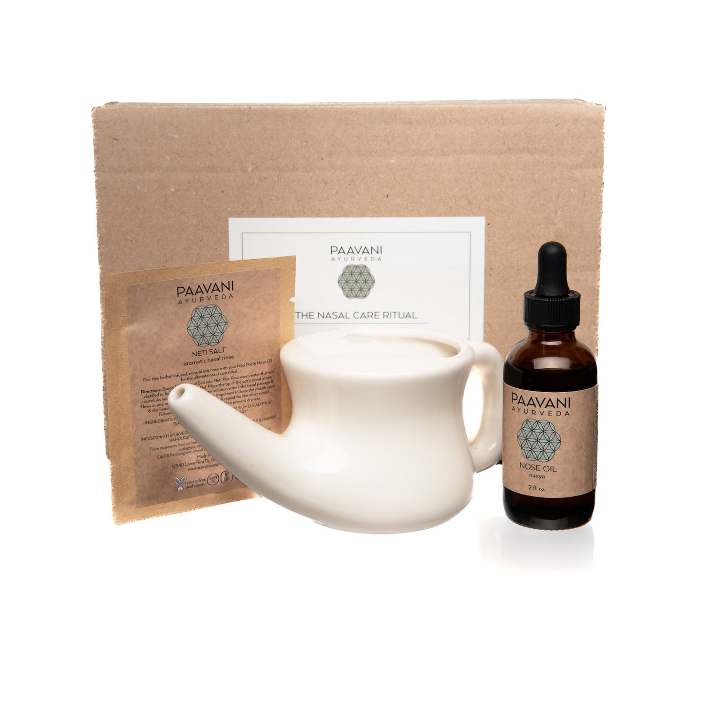 The Nasal Care Ritual – Ayurvedic Neti & Nasya Kit