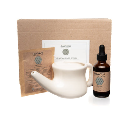 The Nasal Care Ritual – Ayurvedic Neti & Nasya Kit