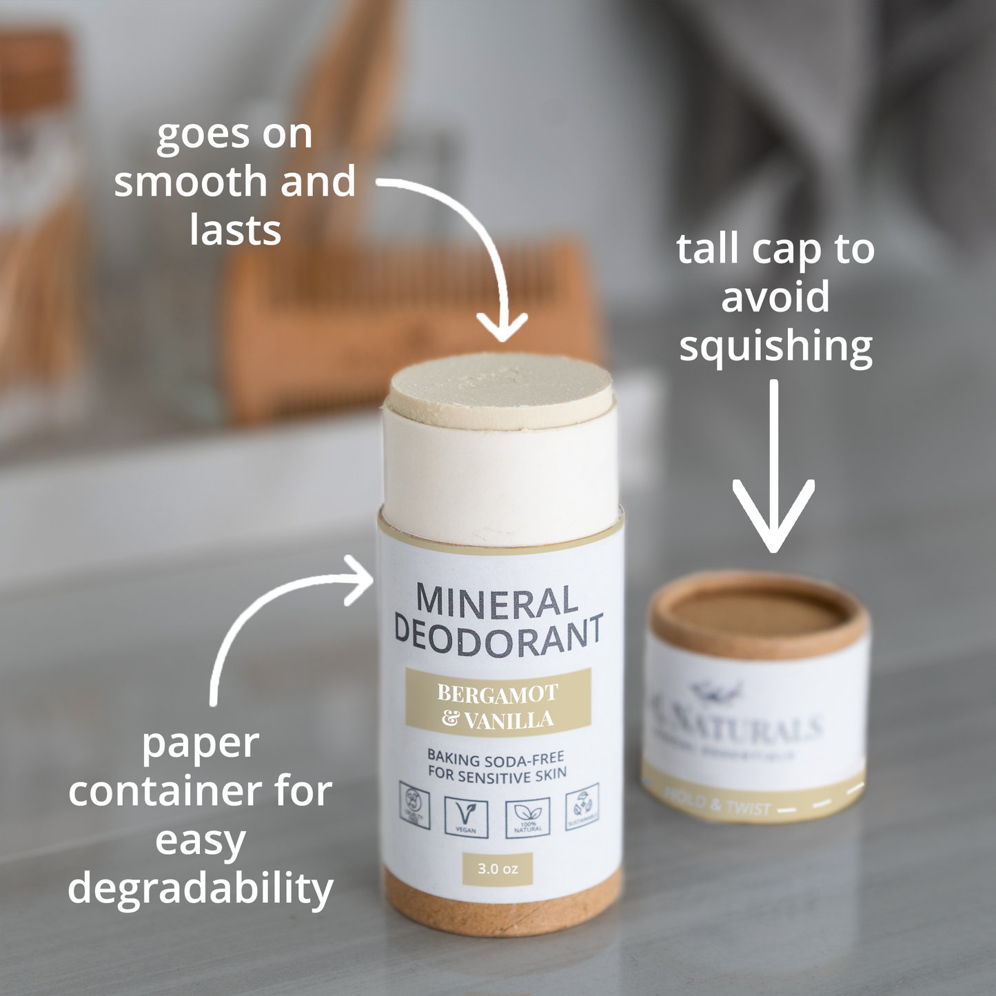 Mineral Harmony – Baking Soda-Free Deodorant for All-Day Comfort | J and L Naturals
