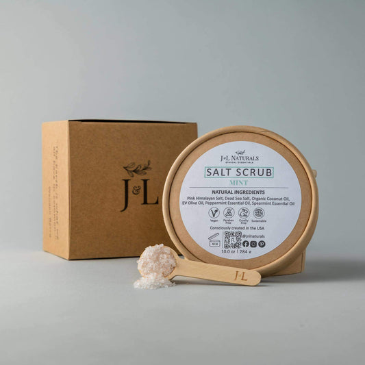 Pink Himalayan & Dead Sea Salt Scrub with Coconut Oil